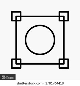 Layout Icon Trendy Style Isolated Background