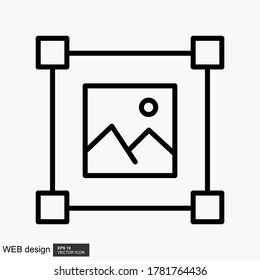 Layout Icon Trendy Style Isolated Background