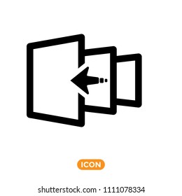 Layout Icon. Vector Layers Icon. Canvas Icon