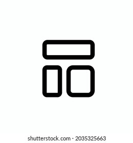 layout icon vector lineart simple