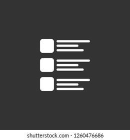 layout icon vector. layout sign on black background. layout icon for web and app