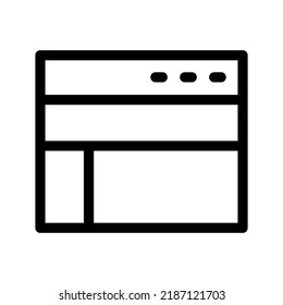 Layout Icon Vector Symbol Design Illustration