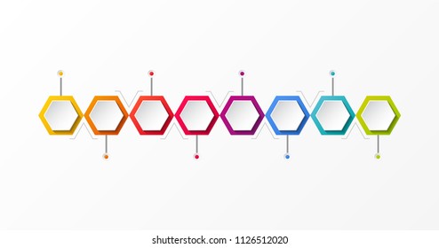Layout of infographic with copyspace. Vector.