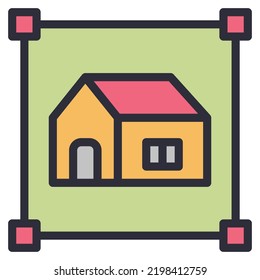 Layout-Linie Symbol, Vektorgrafik, Startseite