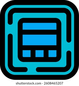 Layout Line vector Icon Design