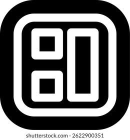 Layout Line vector Icon Design