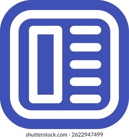 Layout Line vector Icon Design