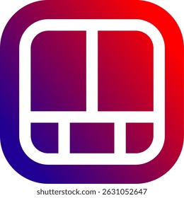 Layout Line vector Icon Design