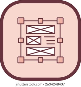 Layout Line vector Icon Design