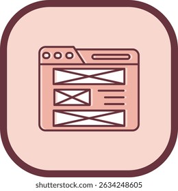 Layout Line vector Icon Design
