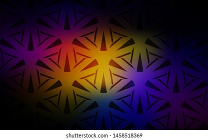  layout with lines, triangles. Beautiful illustration with triangles in nature style. Template for wallpapers.