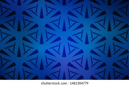  layout with lines, triangles. Modern abstract illustration with colorful triangles. Pattern for commercials.