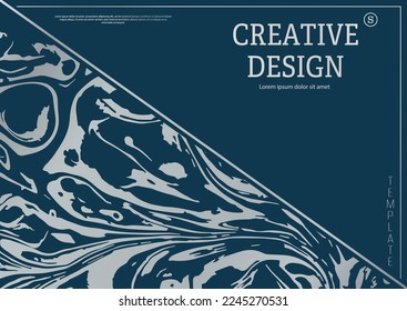 The layout of a luxury product packaging design, cover, poster, banner, brochure, poster. A creative idea of luxurious interior decoration, decoration and compositional creativity