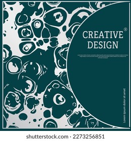 The layout of a luxury product packaging design, cover, poster, banner, brochure, poster. A creative idea of luxurious interior decoration, decoration and compositional creativity