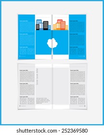 Layout magazine. Editable vector 