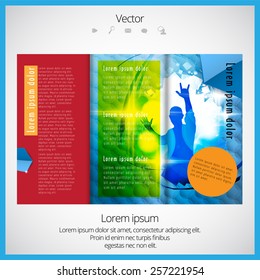 Layout magazine. Editable vector 