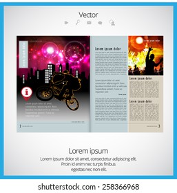 Revista de diseño. Vector editable 