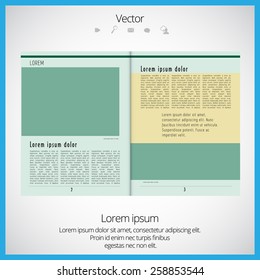 Layout magazine. Editable vector 