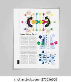 Layout magazine. Editable vector 