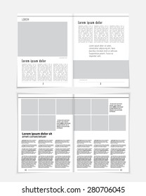 Layout magazine. Editable vector 