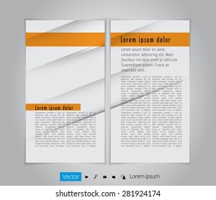 Layout magazine. Editable vector 