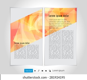 Layout magazine. Editable vector 