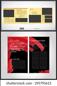 Layout magazine. Editable vector 