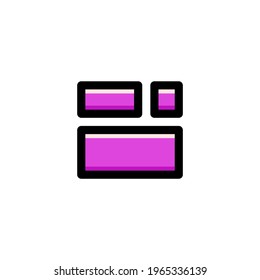 Ilustración vectorial del logotipo de la interfaz de usuario de la revista de diseño
