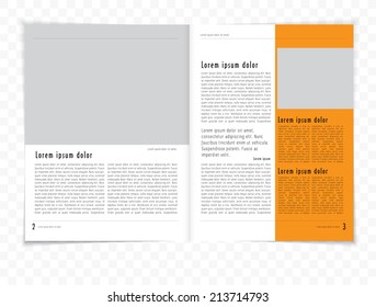 Layout magazine, vector 