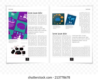 Layout magazine, vector 