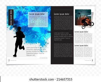Layout magazine, vector 