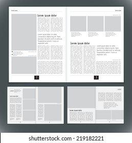 Layout magazine, vector 