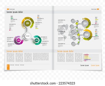 Layout magazine, vector 