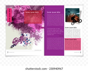 Layout magazine, vector 