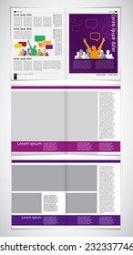 Layout magazine, vector 