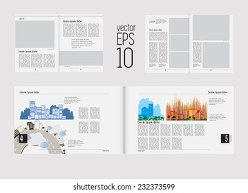 Layout magazine, vector