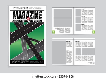 Layout magazine, vector 