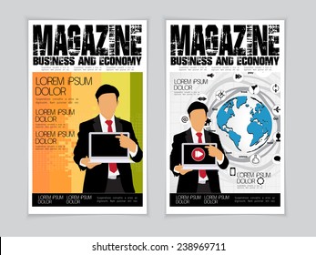 Layout magazine, vector 