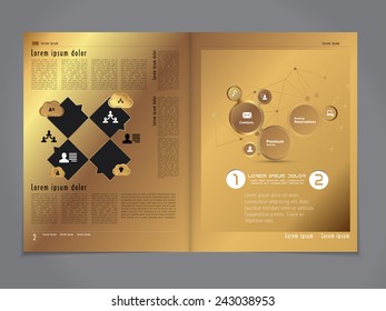 Layout magazine, vector 