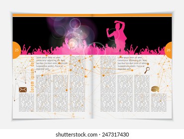 Layout magazine, vector 