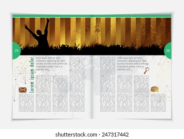Layout magazine, vector 