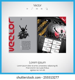 Layout magazine, vector 