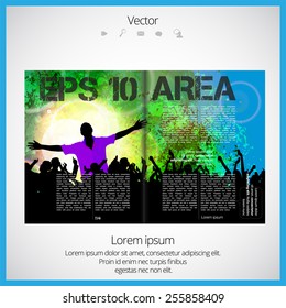 Layout magazine, vector 
