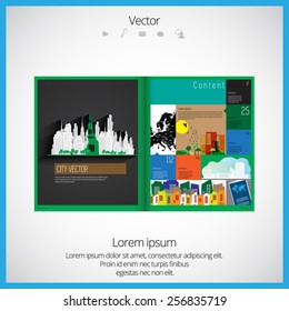 Layout magazine, vector 
