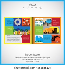Layout magazine, vector 
