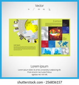 Layout magazine, vector 