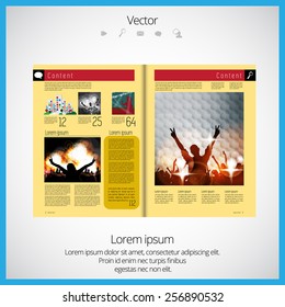 Layout magazine, vector 