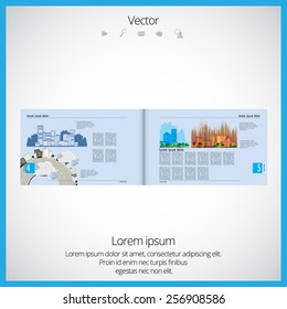 Layout magazine, vector 