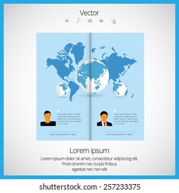 Layout magazine  vector