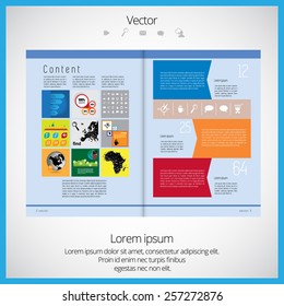 Layout magazine, vector 